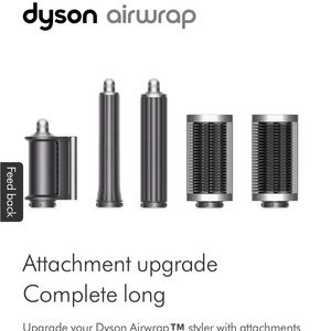 Dyson Airwrap Attachment upgrade Complete Long (Iron/nickel)